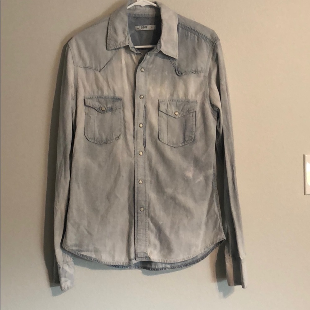 GAP Acid Wash Denim Button Down